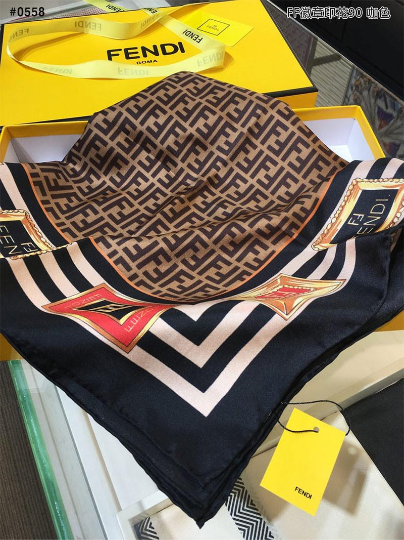 Jewelry Square FF Pattern Scarf FF4747 - TUZZUT Qatar Online Shopping