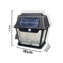 Solar Rechargeable Outdoor Lamp Light - Motion Sensor & Water Resistant (HW 999-2W) - Tuzzut.com Qatar Online Shopping