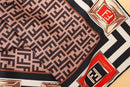 Jewelry Square FF Pattern Scarf FF4747 - TUZZUT Qatar Online Shopping