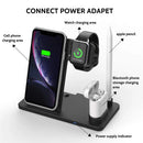 4 In 1 Wireless Charging Stand For IOS 14 13 12 11 XS XR X 8Plus 10W Fast Charger For Pencil 1/2 Watch Earphones Android 9V/2A S3844147 - Tuzzut.com Qatar Online Shopping