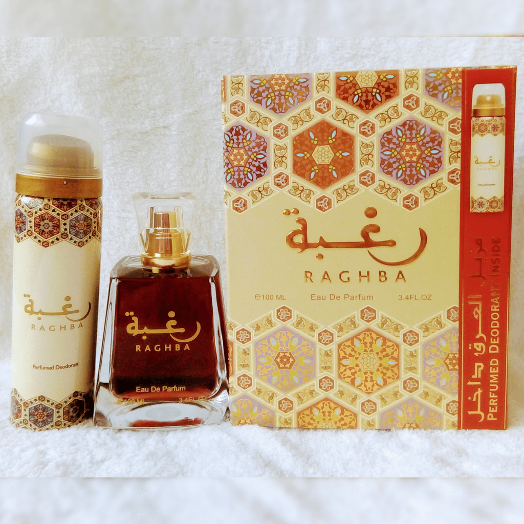 Raghba Unisex Perfume EDP - 100ML (3.4oz) W Deo By Lattafa Raghba Unisex Perfume EDP - 100ML (3.4oz) W Deo By Lattafa