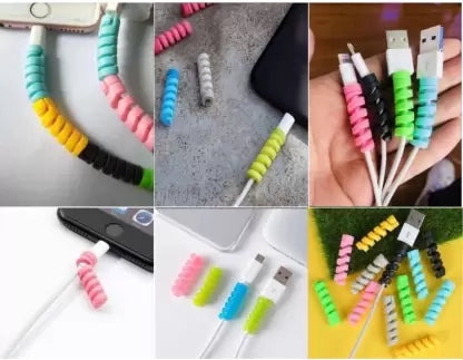 2 Packs Of Multipurpose USB Cable Protector (Multi Color) - Tuzzut.com Qatar Online Shopping
