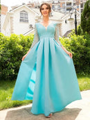 New style European and American long tail wedding dress bridal wedding dress Lace swing evening dress XL B-40848 - Tuzzut.com Qatar Online Shopping