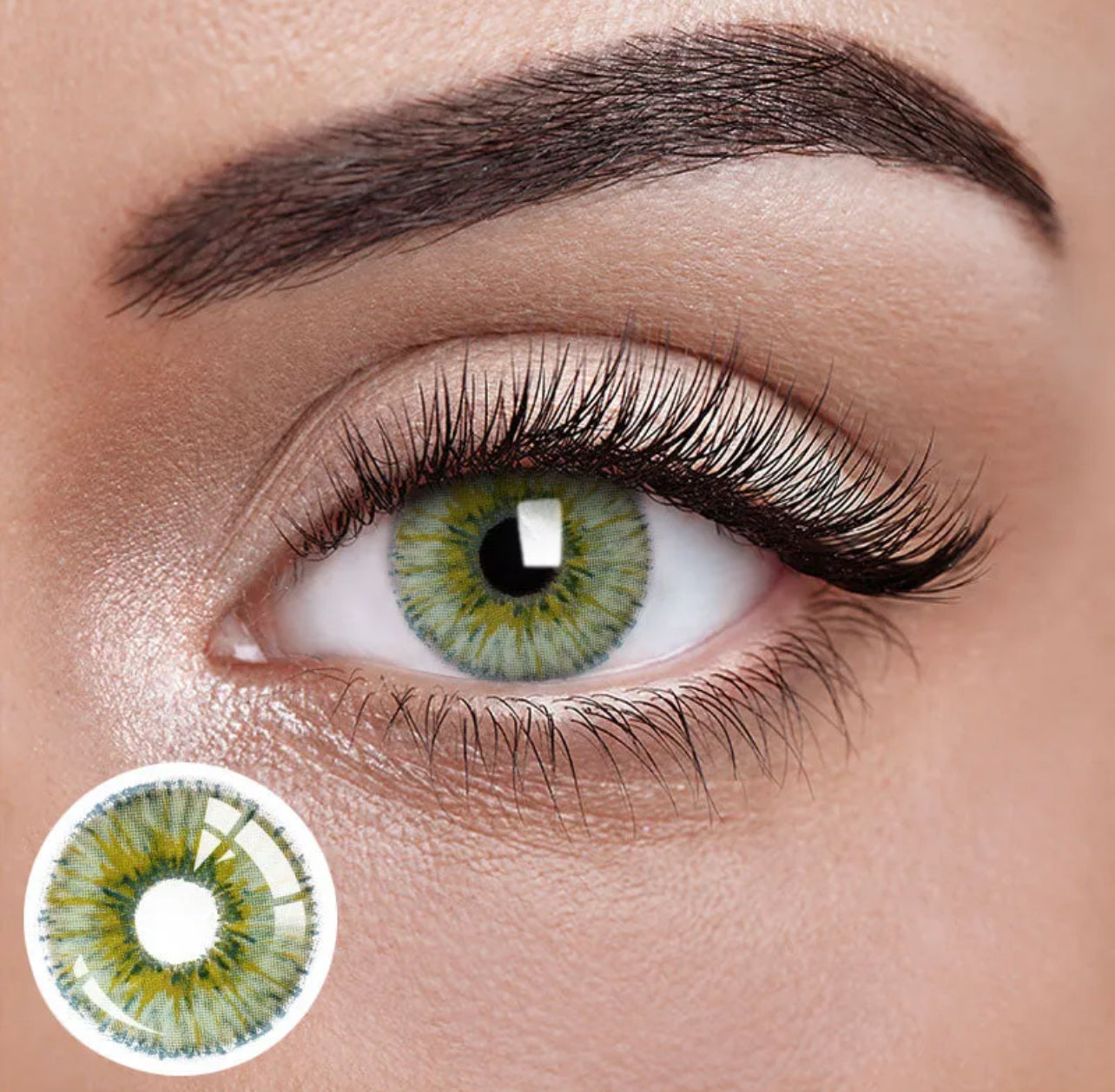 Unibling Star Light Green Contact Lenses for Eyes (1 Pair) Unibling Star Light Green Contact Lenses for Eyes (1 Pair)