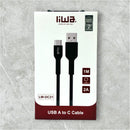 Liwa USB A to C Cable 1M LW-DC21 - TUZZUT Qatar Online Shopping
