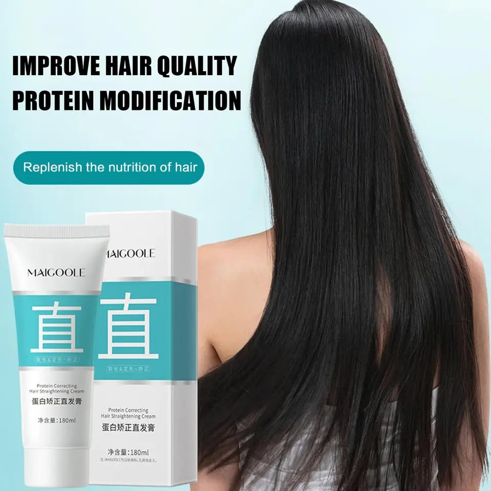 Protein Correcting Hair Straightening Cream Silk & Gloss Hair - 180ml Protein Correcting Hair Straightening Cream Silk & Gloss Hair - 180ml