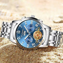 Fngeen Face Double Calendar Business Waterproof Quartz Watch W256071 - Tuzzut.com Qatar Online Shopping