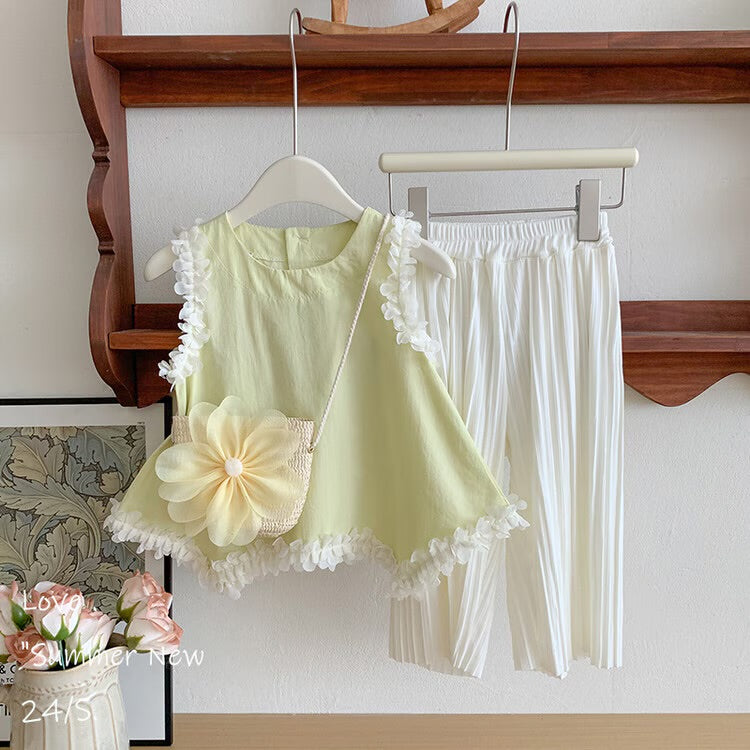 2 Pcs Girls Pants Suit 7-8Y 573963 2 Pcs Girls Pants Suit 7-8Y 573963