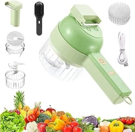 4 in 1 Handheld Electric Vegetable Cutter Set 4 in 1 Handheld Electric Vegetable Cutter Set