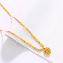 Women'S Fashion Copper Gilded Love Pendant Ladies  Heart Necklace S4858020 - Tuzzut.com Qatar Online Shopping