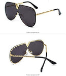 Trendy Sunglasses For Men Women V-Shaped S4520678 - TUZZUT Qatar Online Shopping