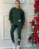 Casual Jogging Sportswear Two-Piece Set 151841 - TUZZUT Qatar Online Shopping