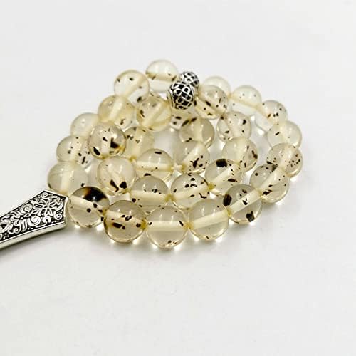 Distinctive Yellow Praise Rosary tasbih (10.9mm x 33 beads) - TUZZUT Qatar Online Shopping
