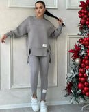 Casual Jogging Sportswear Two-Piece Set 151841 - TUZZUT Qatar Online Shopping