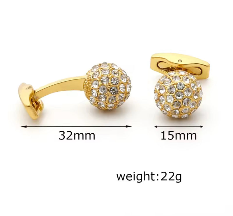 Luxury Set Spherical Cufflinks S4644448 - TUZZUT Qatar Online Shopping