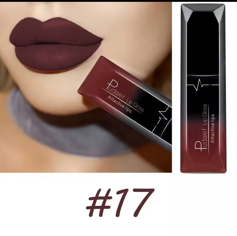 Lip Gloss Pudaier Matte Liquid Lipstick 1551128 - TUZZUT Qatar Online Shopping