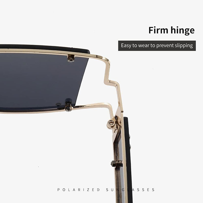 Luxury Oversized Square Sunglasses with Side Shield Lens S3098864 - TUZZUT Qatar Online Shopping