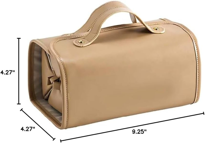 4 In 1 Foldable Detachable Travel Makeup Bag Brown 80848 - TUZZUT Qatar Online Shopping