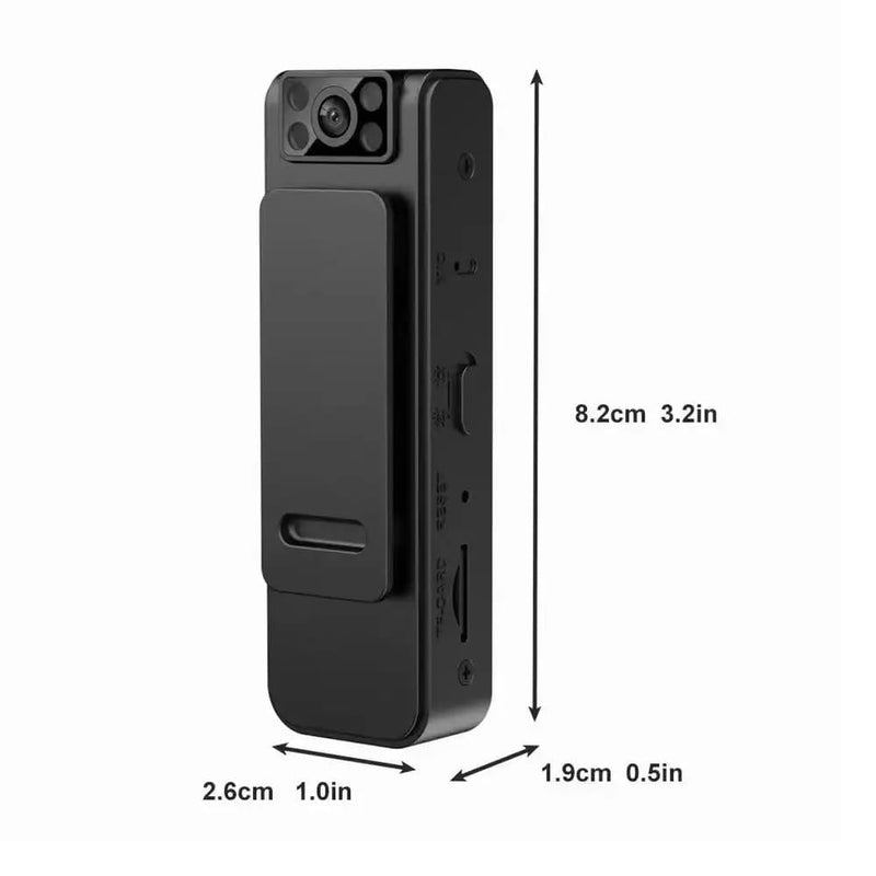 Wearable Body Camera with LAN connectivity for app with Night Vision 1080p HD AVI Video - TUZZUT Qatar Online Shopping