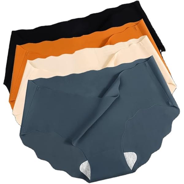 4 Pcs Women & Girls Ice Silk Ultra-Thin Seamless Sexy Combo Hipster Panty 59306