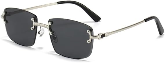 Rimless Square Sunglasses S9001 - TUZZUT Qatar Online Shopping