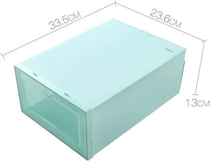6 pcs Plastic Shoe Box Stackable Foldable Shoe Organizer 6 pcs Plastic Shoe Box Stackable Foldable Shoe Organizer