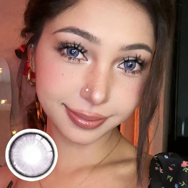 Unibling  Iceland Violet Contact Lenses for Eyes (1 Pair) - TUZZUT Qatar Online Shopping