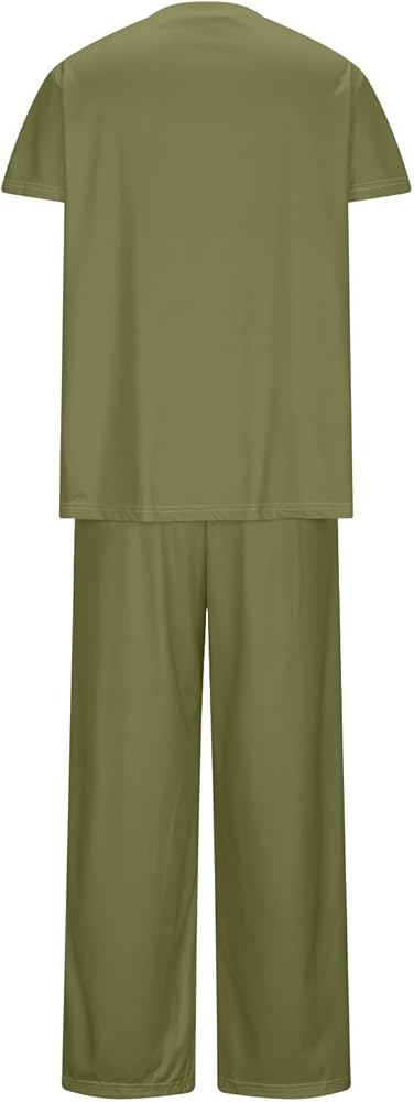 2pc Green Woven Linen Set Blouse & Capri Pants Women’s SKUI93223 2pc Green Woven Linen Set Blouse & Capri Pants Women’s SKUI93223