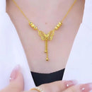 Live Burst Fashion Temperament Titanium Steel Necklace Openwork Model-13(36309) - TUZZUT Qatar Online Shopping