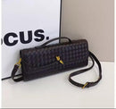 Women New Hand-woven Soft Pu Leather Single Shoulder Bag   S5091223 - TUZZUT Qatar Online Shopping