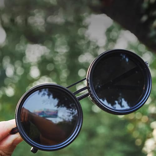 Adjustable Tint Polarized Round Sunglasses S494 - TUZZUT Qatar Online Shopping