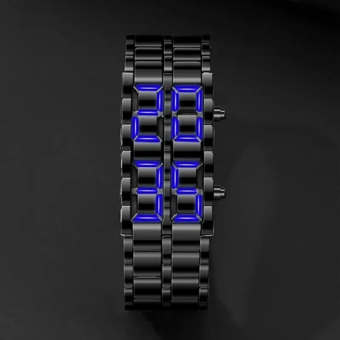 Black Bracelet Digital Watch DW0085 - TUZZUT Qatar Online Shopping