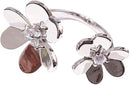 Flower Open Ring For Women Wedding Party Travel Ring Jewelry Copper Classic Ring Jewelry - S83332 - TUZZUT Qatar Online Shopping