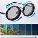 Adjustable Tint Polarized Round Sunglasses S494 - TUZZUT Qatar Online Shopping