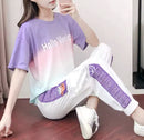 Sportswear Set Women Loose Korean Style Fashion Slimming Casual Two-Piece Set 557778 - TUZZUT Qatar Online Shopping