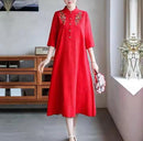 Women's Casual Half Sleeve Dress    B43092 - TUZZUT Qatar Online Shopping