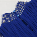 Women's Long Sleeve Solid Color Rhinestones/Gems/Crystals Jalabiya 457665 - TUZZUT Qatar Online Shopping