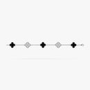 Vintage Bracelet White Gold Diamond 5 motifs S503963101 - TUZZUT Qatar Online Shopping