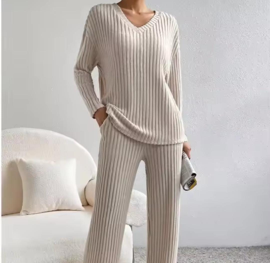 Women's Cross-Border Two-Piece Knitted Suit B-479002 Women's Cross-Border Two-Piece Knitted Suit B-479002