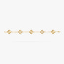 Vintage Bracelet Yellow Gold Diamond 5 motifs S503910711 - TUZZUT Qatar Online Shopping