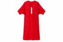Women’s Red Floral Detail Kaftan Dress 070547381 - Size M