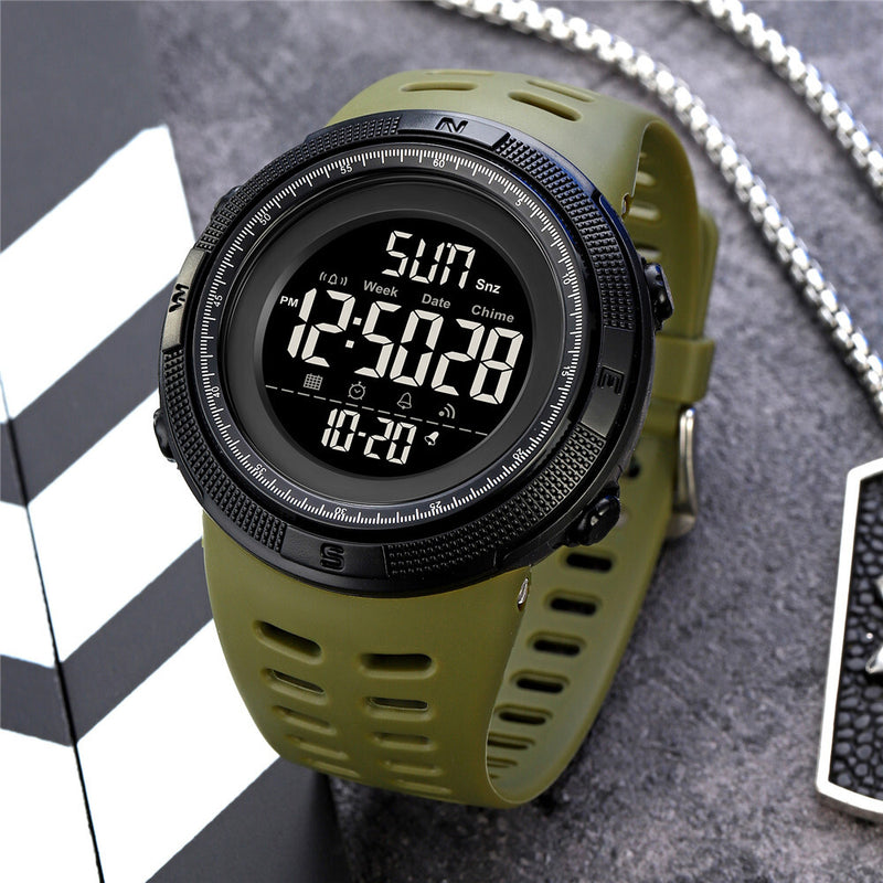 SKMEI Army Green Digital Watch W7505 - TUZZUT Qatar Online Shopping