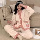 2 Pcs Women 's Long Sleeve Sleep Set 466711 - XS - TUZZUT Qatar Online Shopping