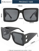 Oversized Square Designer Sun Glasses S4506 - TUZZUT Qatar Online Shopping