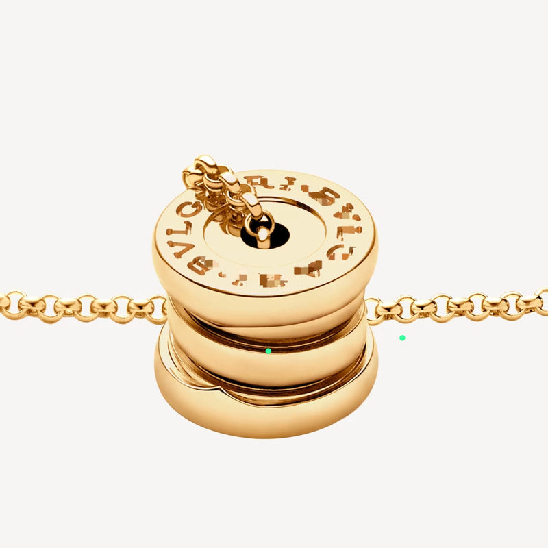 Mini Pendant Yellow Gold Necklace With Chain DN2087 - TUZZUT Qatar Online Shopping