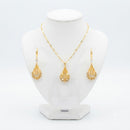 Women's Diamond Necklace with Ear rings Set B-384077
