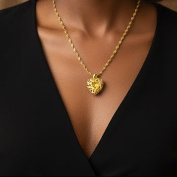 Gold Color Necklace for Women's b-95517 - TUZZUT Qatar Online Shopping