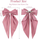 Ribbon Hairclip Vintage Satin Bow Bowknot Hairpin Women Hair Clip   273074 - TUZZUT Qatar Online Shopping
