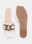 Womens Flat Square Open Toe Sandals   S630018 - TUZZUT Qatar Online Shopping