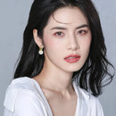 Gold Simulation Natural Freshwater Pearl Shell Beads Full Diamond Earrings -S4734748 - Tuzzut.com Qatar Online Shopping